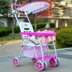 婴儿推车轻便携儿童折叠四轮手推车宝宝简易透气夏季防竹藤伞车