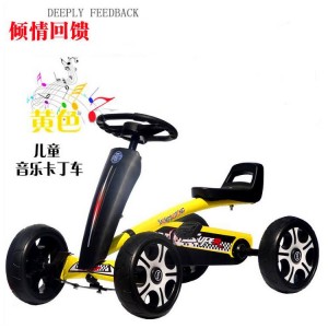 儿童卡丁车四轮脚踏男女宝宝小孩可坐2-3-4-5-6岁三轮自行玩具车