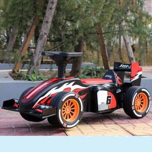 儿童车卡丁车四轮带遥控汽车可坐小孩滑行车玩具车溜溜车1-3-5-8