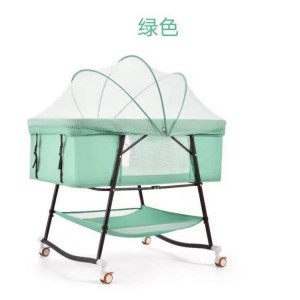 宝宝摇篮床欧式婴儿床折叠多种功能新生儿儿童床可移动便携式婴儿床