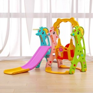室内多种功能家用宝宝儿童滑滑梯 小型秋千塑料组合滑梯