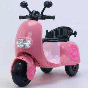 Seatable children's rechargeable toy car, children's electric motorcycle, tricycle, boy and girl, baby battery car