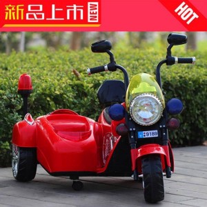 奔驰哈雷儿童电动摩托车 儿童双人电动三轮车电动双驱摩托车