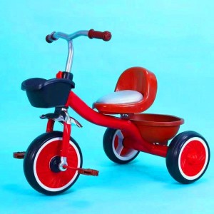 新款宝宝脚踏车 大后框男女宝宝玩具车童车大软座椅 儿童三轮车