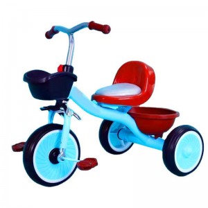 新款宝宝脚踏车 大后框男女宝宝玩具车童车大软座椅 儿童三轮车