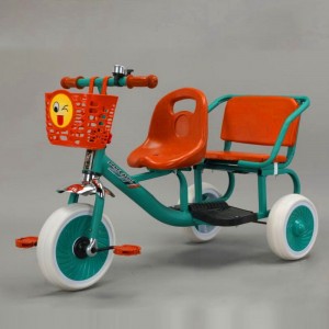 儿童三轮车 双人可带人户外玩具车 幼儿园操场健身玩具车