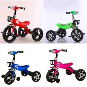 高品质婴儿三轮 儿童三轮车带音乐灯手柄小孩三轮车 童车玩具