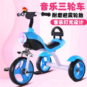 2-6 year old baby stroller toy for boys and girls, tricycle with light and music, three-wheel toy car, children&#039;s tricycle