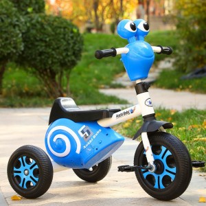 蜗牛带音乐灯光3-8岁宝宝自行车婴幼儿三轮车儿童脚踏车