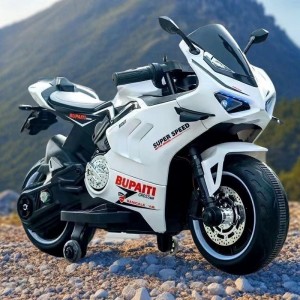 带辅助轮男女宝宝电瓶三轮车小孩可坐人充电玩具车儿童电动摩托车