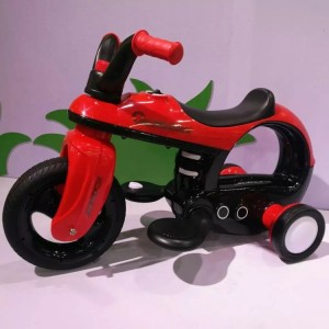Children&#039;s three-wheeled electric bike, motorcycle, 3-6 year old, male and female babies, can ride, rechargeable battery car, toy stroller
