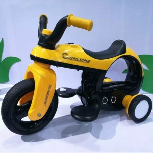 Children&#039;s three-wheeled electric bike, motorcycle, 3-6 year old, male and female babies, can ride, rechargeable battery car, toy stroller