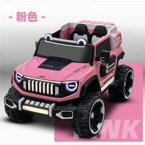 儿童电动车可坐大人四驱越野车男女宝宝遥控电动汽车可摇摆四轮车