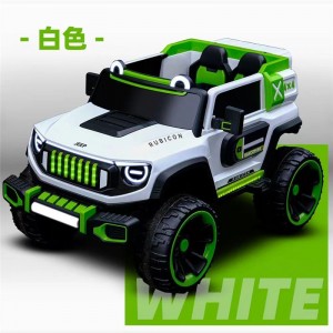 儿童电动车可坐大人四驱越野车男女宝宝遥控电动汽车可摇摆四轮车