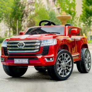 新款儿童电动越野汽车丰田酷路泽四轮遥控大电瓶可坐人男女宝宝车