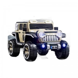 新款儿童电动车四轮越野汽车四驱动力遥控摇摆多种功能可坐人玩具车