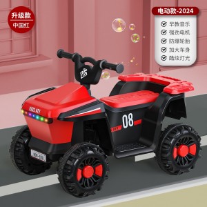 儿童电动车四轮沙滩车可坐人2-6岁宝宝充电款童车灯光音乐摩托车