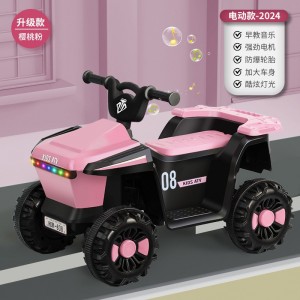 儿童电动车四轮沙滩车可坐人2-6岁宝宝充电款童车灯光音乐摩托车