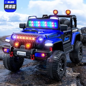 儿童电动车四轮越野汽车遥控玩具车可坐人男女小孩1-6岁宝宝童车