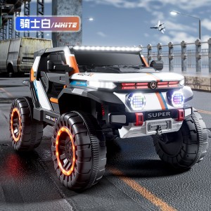 儿童电动车四轮汽车越野车宝宝带遥控玩具车可坐双人超大号亲子车