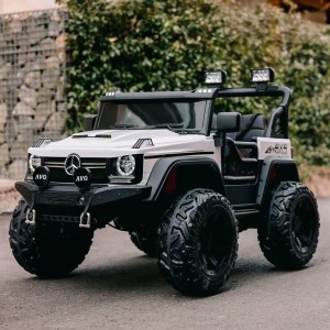 儿童电动汽车牧马人大号四轮越野车宝宝玩具车可坐大人双人遥控车