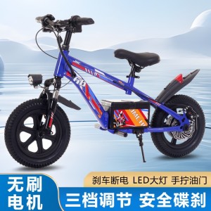 新款儿童自行车新款电动车大童男孩女孩二轮电动平衡车