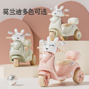 儿童电动摩托车三轮车男女孩宝宝电瓶车小孩可坐人充电遥控玩具车