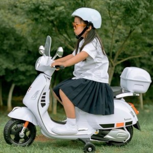 新款大尺寸12V电池操作两轮儿童电动摩托车三轮摩托车