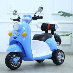 电动玩具车儿童电动车三轮木兰摩托车充遥控大电瓶音乐早教可坐