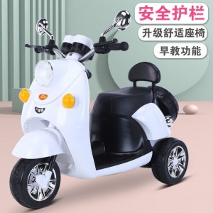 电动玩具车儿童电动车三轮木兰摩托车充遥控大电瓶音乐早教可坐