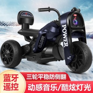 Children&#039;s electric motorcycle, can seat people, electric tricycle, off-road baby battery car, music, light, stroller