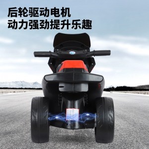 儿童电动摩托车三轮车1到4岁男女孩灯光音乐电瓶车充电儿童电动车