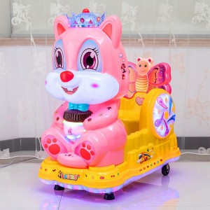 新款儿童电动投币七彩商用MP3摇摇车松鼠摇摆机带音乐摇摇车