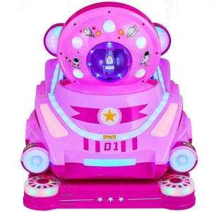 新款儿童电动投币吹泡泡MP5太空飞船摇摇车扫码摇摆机