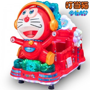 新款电动儿童投币扫码支付音乐摇摆机叮当猫摇摇车机器猫