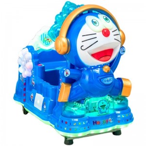 新款电动儿童投币扫码支付音乐摇摆机叮当猫摇摇车机器猫