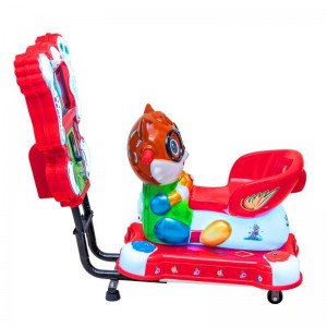 New squirrel video swing machine, electric MP5 for children, scan code to share rocking car, coin rocking horse