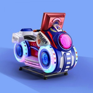 扫码新款儿童电动投币MP5摩托车摇摆机3D互动家用商用场地摇摇车