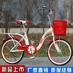 学生轻便自行车 淑女公主儿童车单车折叠儿童自行车16寸20寸12寸