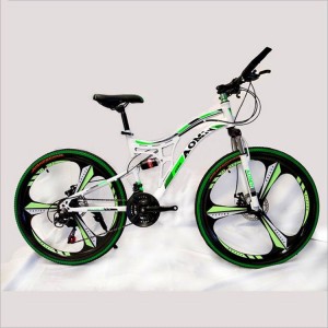 减震山地自行车26寸21速双碟刹学生骑行bicycle