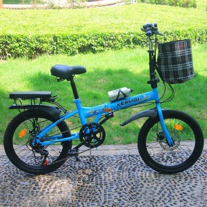 折叠自行车20寸变速碟刹减震超轻便携青少年男女式学生成人单车