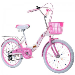儿童折叠自行车 单速变速女式公主款16寸18寸20寸22寸山地童车厂