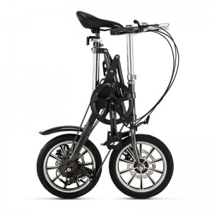 一秒折叠自行车14寸小型超轻便携男女士成人学生变速单车