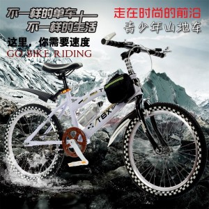 新款成人山地自行车 学生自行车 儿童山地车变速碟刹减震20寸26寸