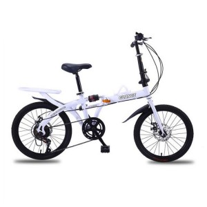 16/20寸双折叠自行车免安装变速减震成人学生男女轻快单车