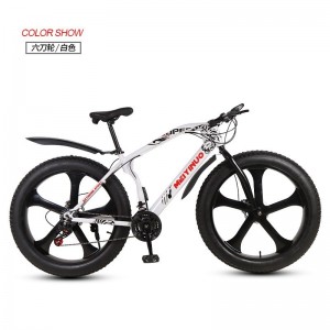 厂家供应雪地车沙滩车26寸双碟刹宽胎越野变速车自行车成人山地车