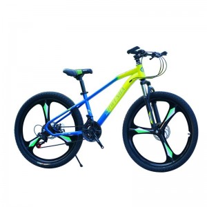 山地车自行车20/22/24/26寸碟刹变速学生单车一体轮减震山地车