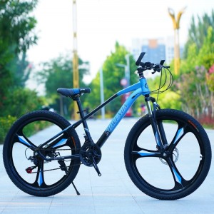 山地车自行车20/22/24/26寸碟刹变速学生单车一体轮减震山地车