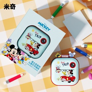 迪士尼高清儿童方块打印相机 儿童拍立得彩纸打印迷你照相机