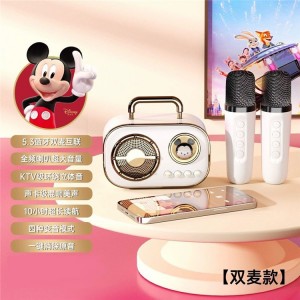Disney/迪士尼蓝牙音响高音质无线带话筒家庭卡通儿童K歌对唱音箱